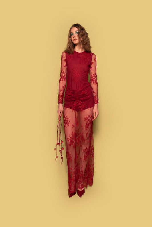 OCTAVIA LACE SKIRT