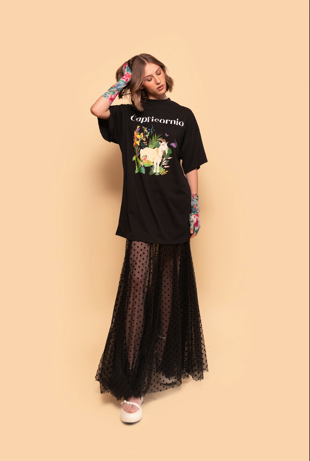 CAPRICORNIO T-SHIRT DRESS
